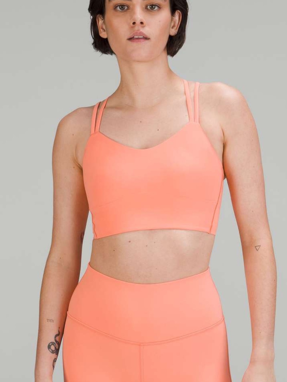 Lululemon Like a Cloud Longline Bra Peach